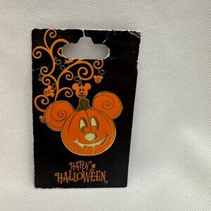 Disney Parks Happy Halloween Mickey Jack o Lantern Pin 2008 New